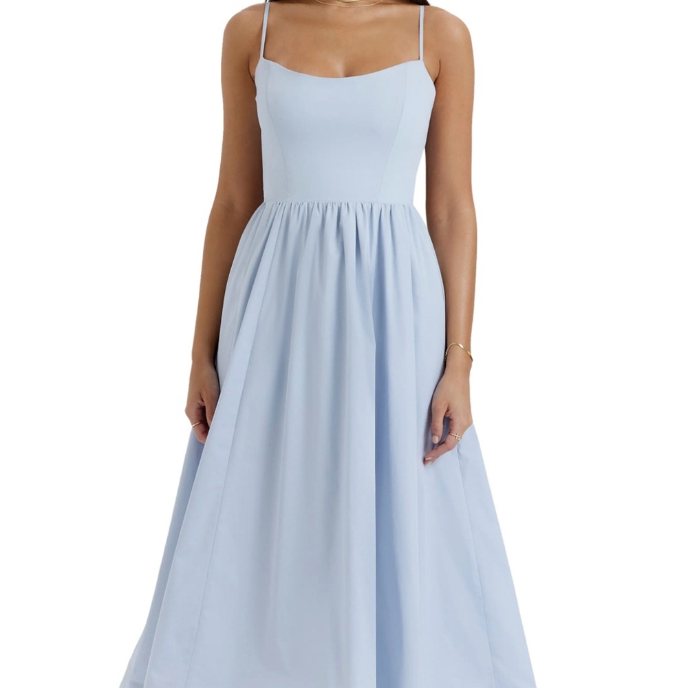 House of CB Light Blue Strapless Dress